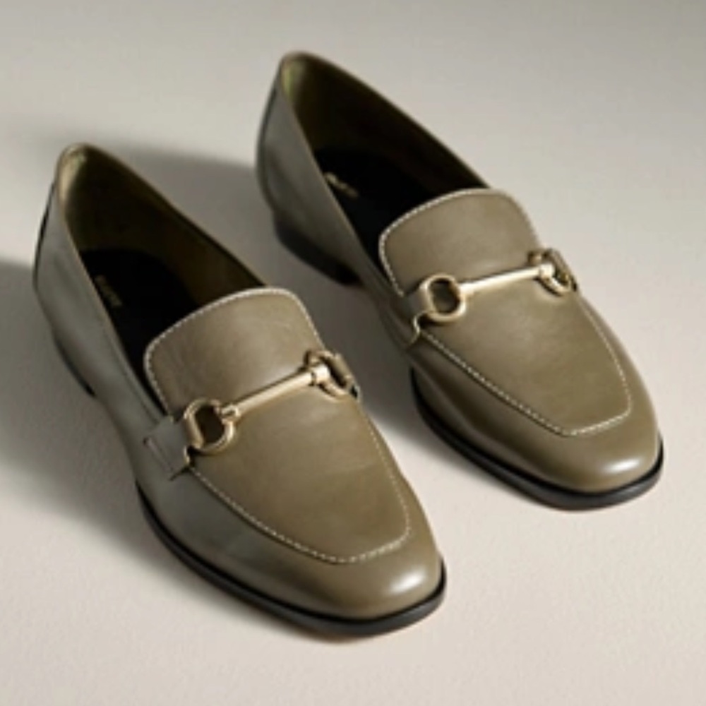 Anthropologie Maeve Horsebit Loafers